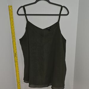 Torrid Dark Green Swing Camisole Top Size 16